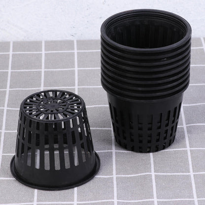 Worgeous 20pcs Plastic Planting Buckets for Soilless Culture with Net Cups