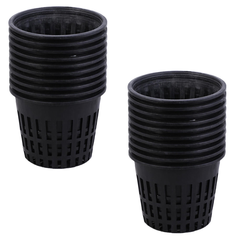 Worgeous 20pcs Plastic Planting Buckets for Soilless Culture with Net Cups
