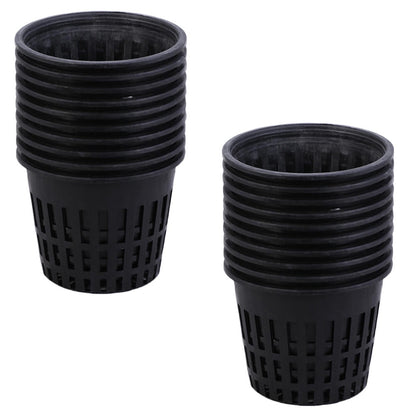 Worgeous 20pcs Plastic Planting Buckets for Soilless Culture with Net Cups