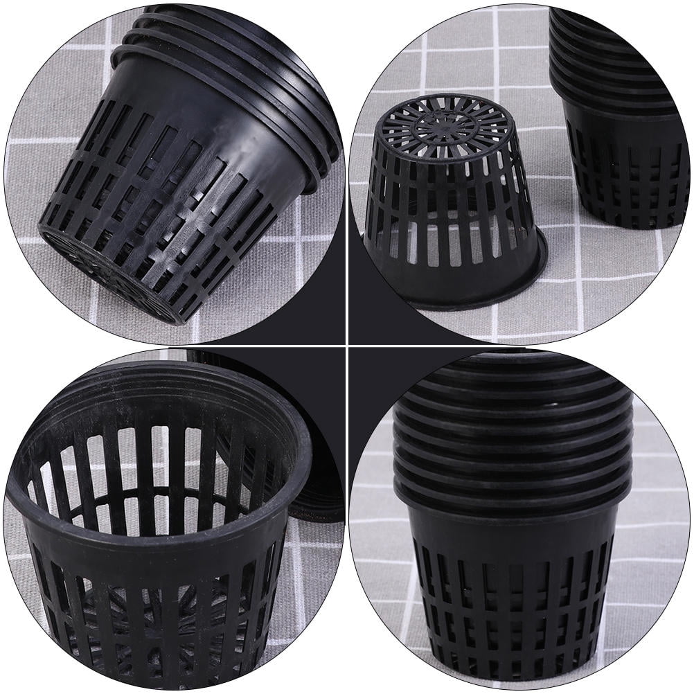 Worgeous 20pcs Plastic Planting Buckets for Soilless Culture with Net Cups