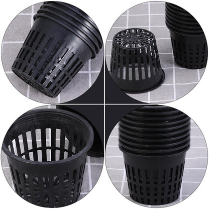 Worgeous 20pcs Plastic Planting Buckets for Soilless Culture with Net Cups
