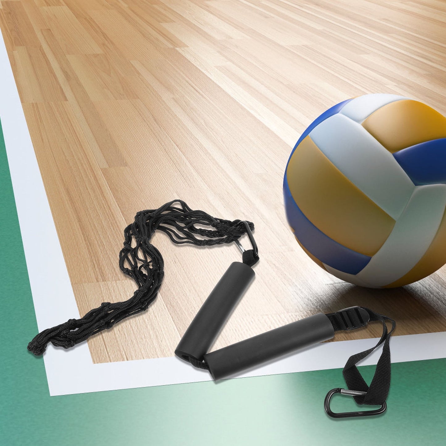 Worgeous Volleyball Training Belt Setter Equipment Net Hitting Trainer Black