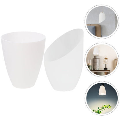 Worgeous 2 Pcs Lampshade Black Shades Lampshades for Table White