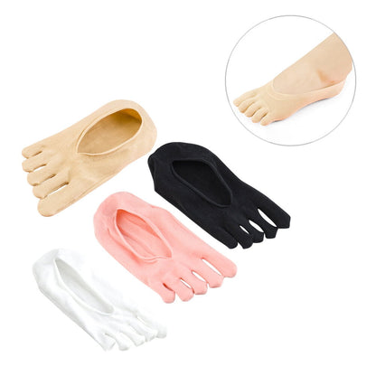 SWETRACE 5Toe Socks Pink Separate Each Toe 4Pairs Women Daily Use