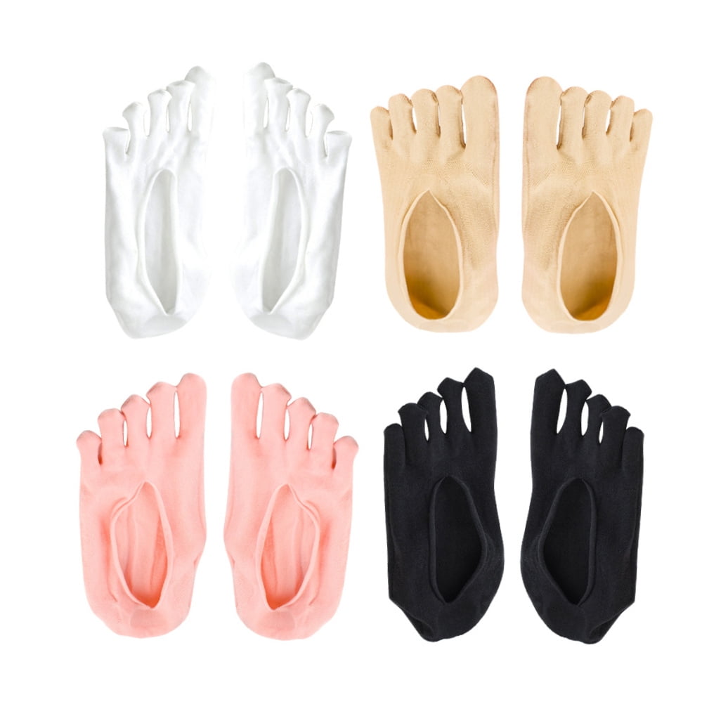 SWETRACE 5Toe Socks Pink Separate Each Toe 4Pairs Women Daily Use
