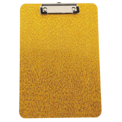 Worgeous Clipboard with Storage Small Writing Pad Student Office Golden
