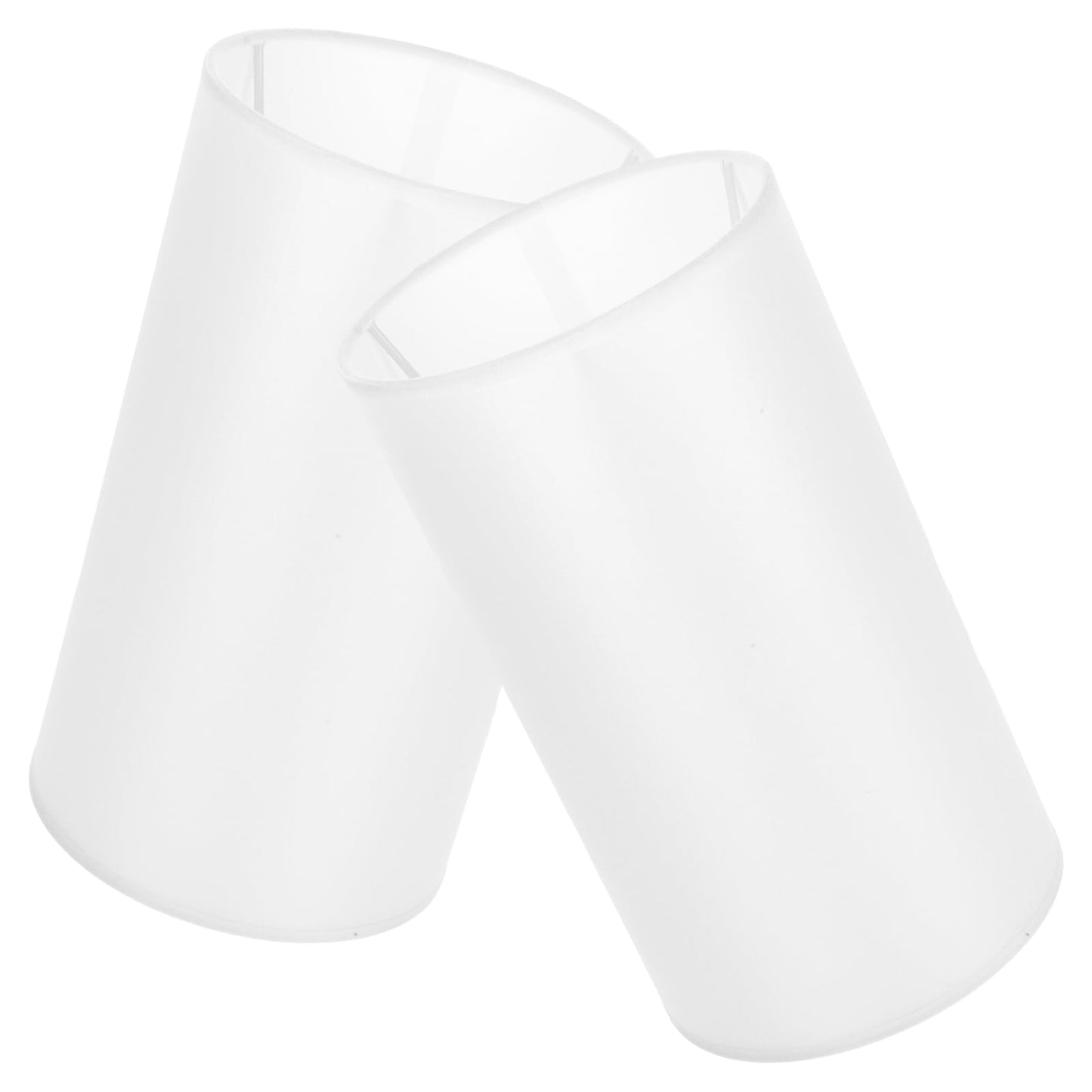 SWETRACE Lamp Shade for Cylinder Lamp White Linen 2Pcs 9.8x5.5x5.5in