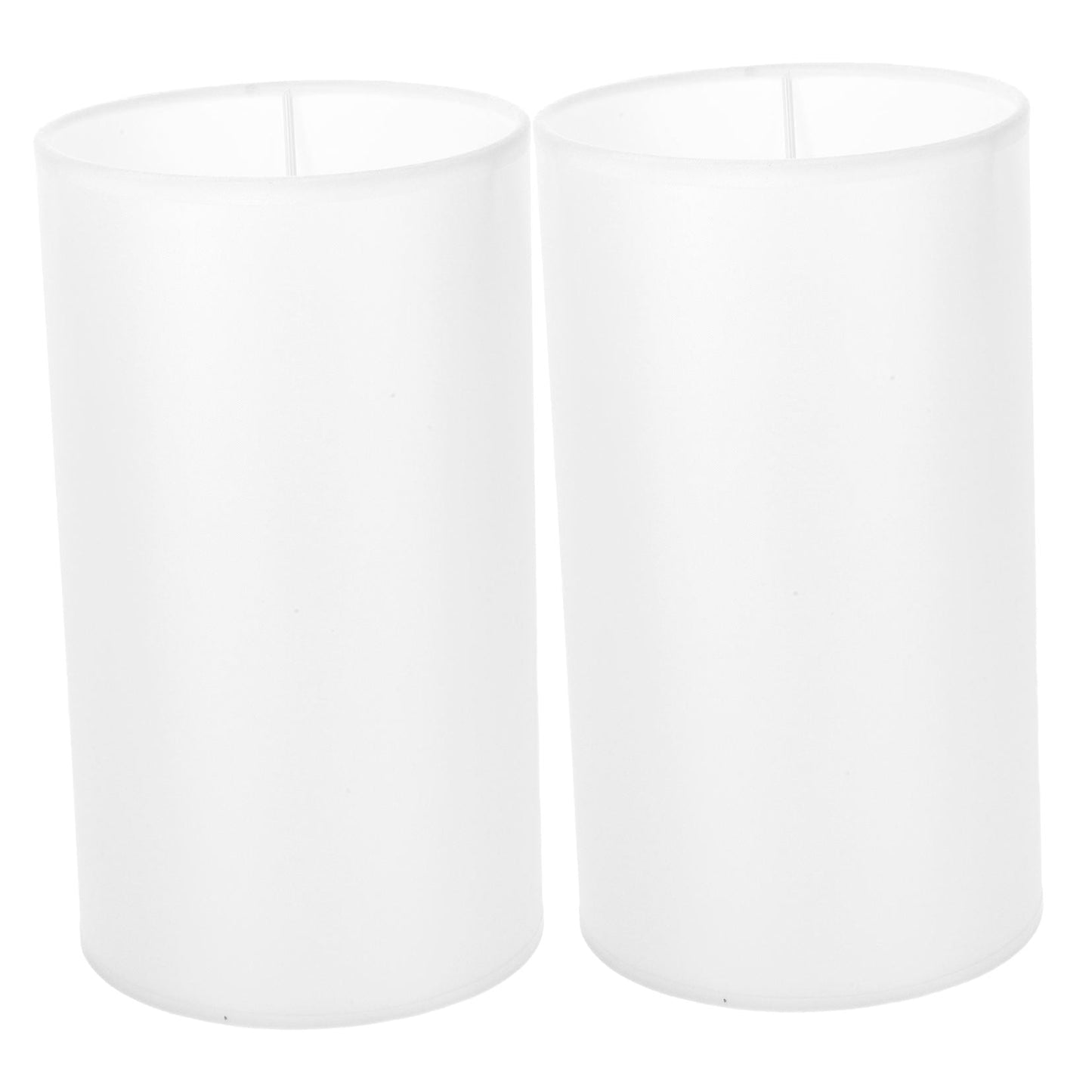 SWETRACE Lamp Shade for Cylinder Lamp White Linen 2Pcs 9.8x5.5x5.5in