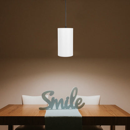 SWETRACE Lamp Shade for Cylinder Lamp White Linen 2Pcs 9.8x5.5x5.5in