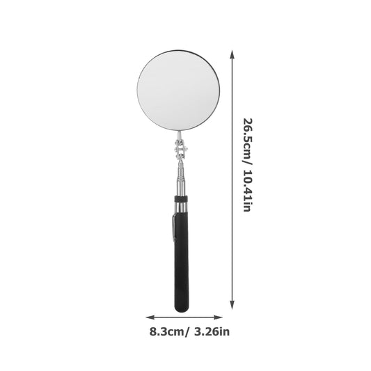 SWETRACE Telescoping Mechanic Inspection Mirror Circular Handle 1Pack