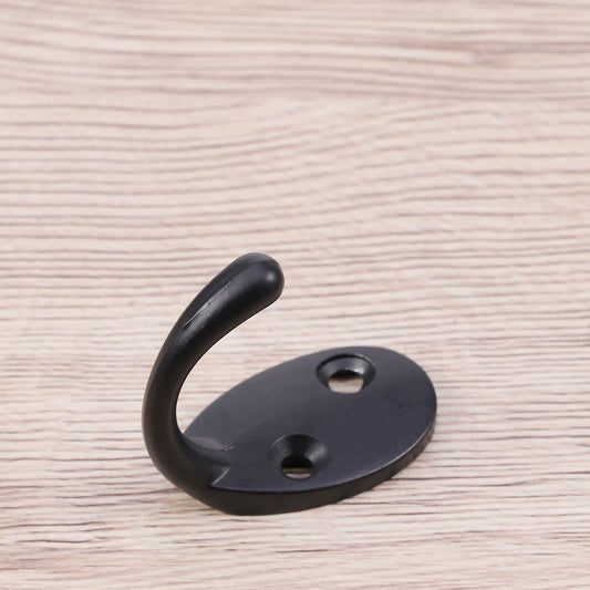 SWETRACE Screw Mounted Wall Hook Black Alloy 15-Pcs Home Use