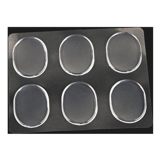 SWETRACE Skin-Friendly Heel Pads Gel 18Pcs Transparent Round Heel Protector Cushions for Men Women