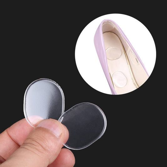 SWETRACE Skin-Friendly Heel Pads Gel 18Pcs Transparent Round Heel Protector Cushions for Men Women