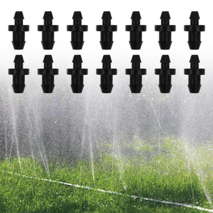 SWETRACE Drip Irrigation Tube Hole Plugs Black Plastic 150Pcs 0.79X0.39X0.39in