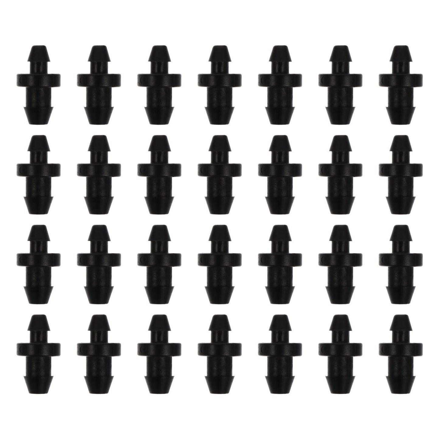 SWETRACE Drip Irrigation Tube Hole Plugs Black Plastic 150Pcs 0.79X0.39X0.39in