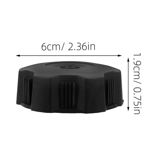 SWETRACE Universal Motorcycle Gas Tank Cap Black 1Pack 2.4X2.4X0.75In