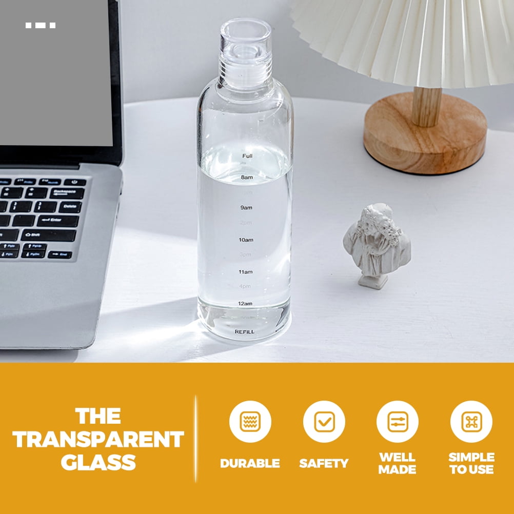 SWETRACE 1Set Water Bottle Transparent Portable and Anti-leakage for Home and Office Use 500Ml