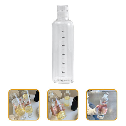 SWETRACE 1Set Water Bottle Transparent Portable and Anti-leakage for Home and Office Use 500Ml