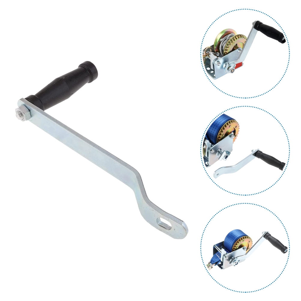 SWETRACE Sturdy and Durable Boat Winch Handle 1Pack with Zinc Plated and Black
