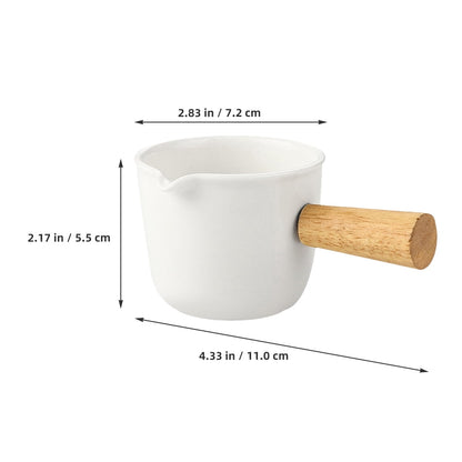 SWETRACE Creamer Cups 2Pcs White Milk Frothing and Cream Dispensing