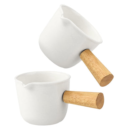 SWETRACE Creamer Cups 2Pcs White Milk Frothing and Cream Dispensing