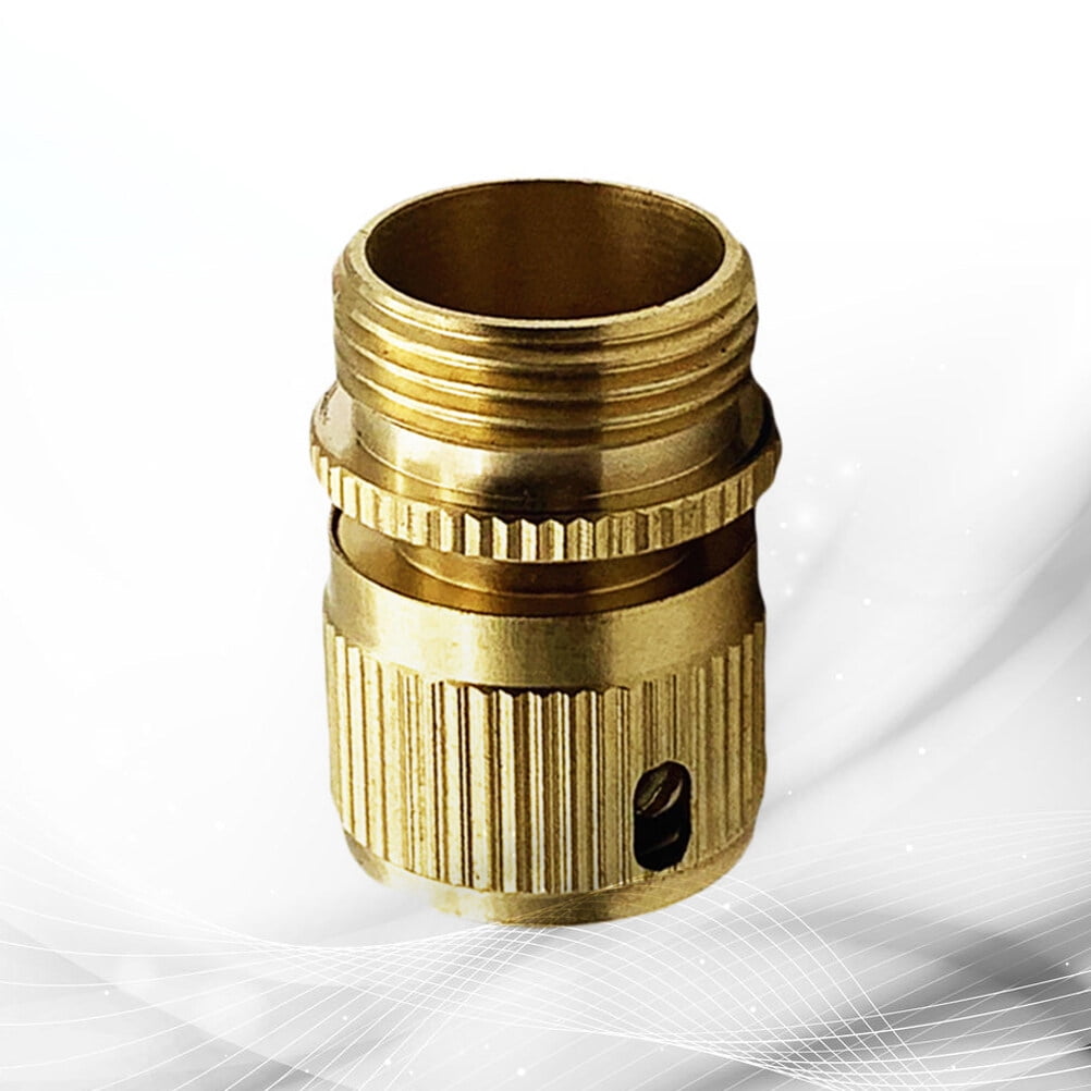 SWETRACE Water Hose Quick Disconnect 1Set Copper for Garden and RV 4.2x2.5x2.5Cm