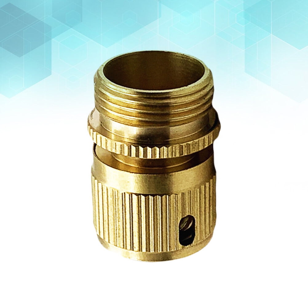 SWETRACE Water Hose Quick Disconnect 1Set Copper for Garden and RV 4.2x2.5x2.5Cm