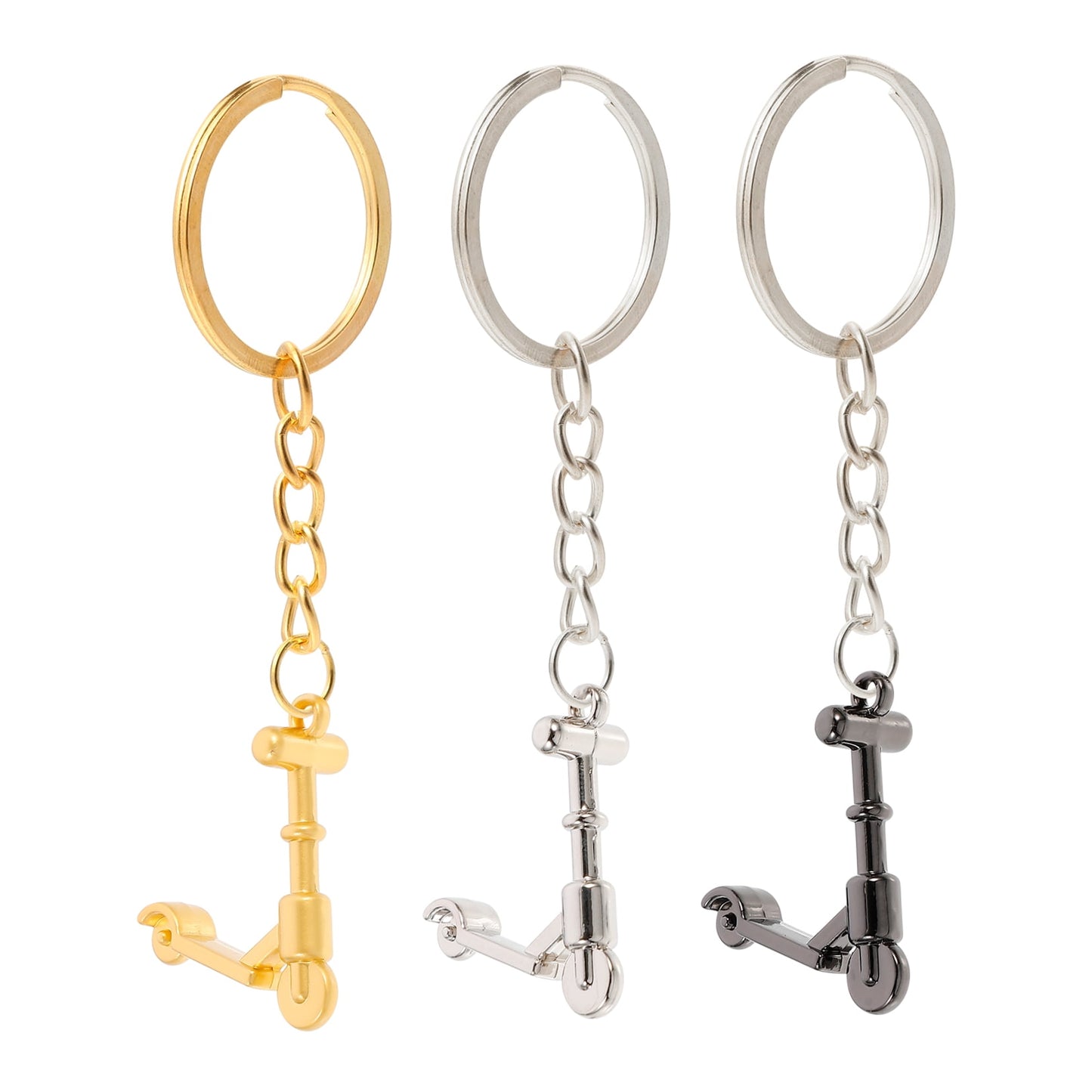 SWETRACE Mini Scooter Shaped Keychains 3Pcs Zinc Alloy Handbag Purse Car Decorations Christmas New Year