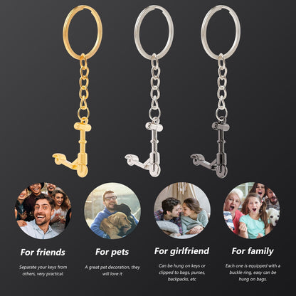 SWETRACE Mini Scooter Shaped Keychains 3Pcs Zinc Alloy Handbag Purse Car Decorations Christmas New Year