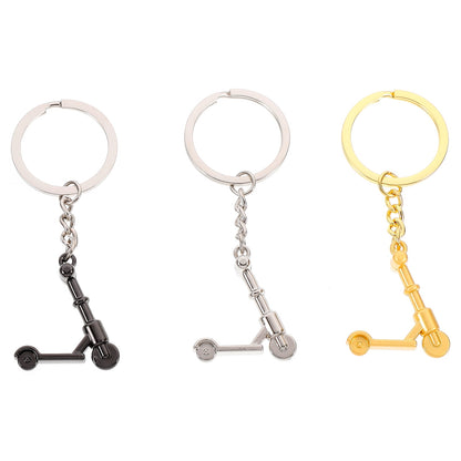 SWETRACE Mini Scooter Shaped Keychains 3Pcs Zinc Alloy Handbag Purse Car Decorations Christmas New Year