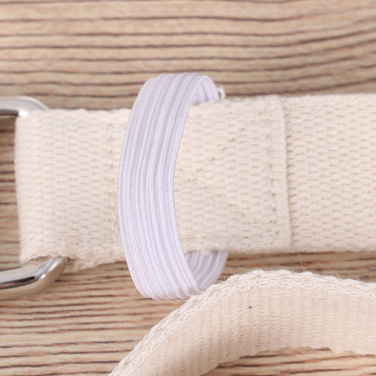 SWETRACE Stretch Straps 1Pc Portable Yoga Strap In White And Yellow For And Daily Exercise 47.2x1x0.1In