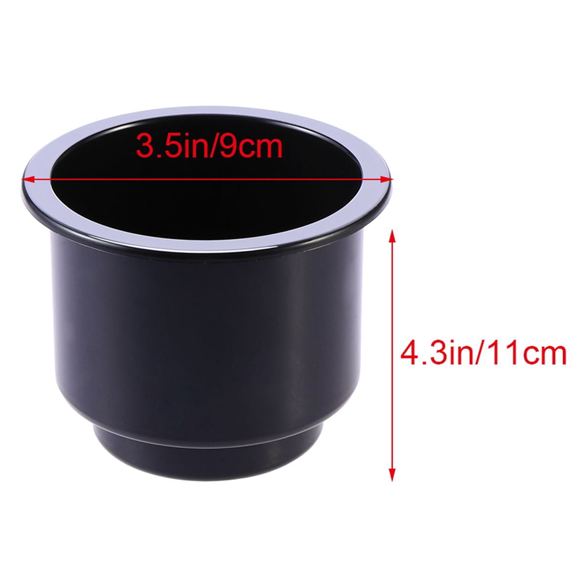 SWETRACE 1Pack Black Hard Plastic Cup Drink Holder for Car and Marine Boat 1Pack