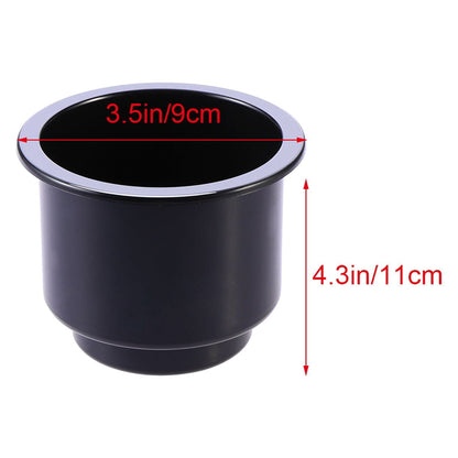 SWETRACE 1Pack Black Hard Plastic Cup Drink Holder for Car and Marine Boat 1Pack