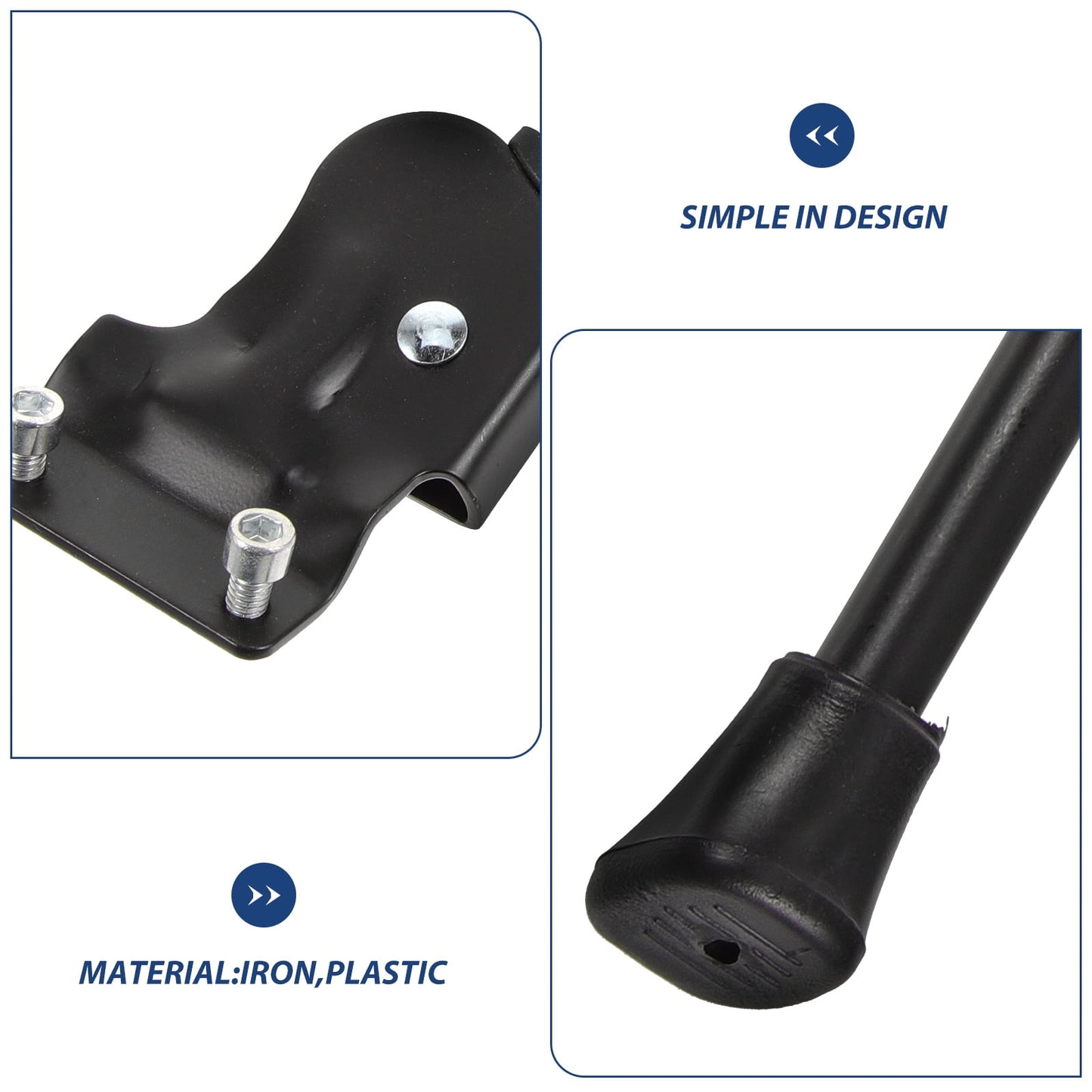 SWETRACE Bicycle Kickstands 1Pcs Stable Support and Quick Release for Mountain and Road Bikes in Black