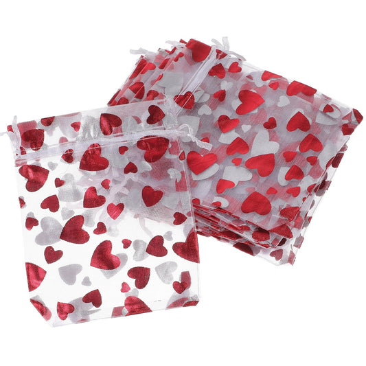 SWETRACE 25Pcs Small Goodie Bags for Valentine's Day and Wedding Treats
