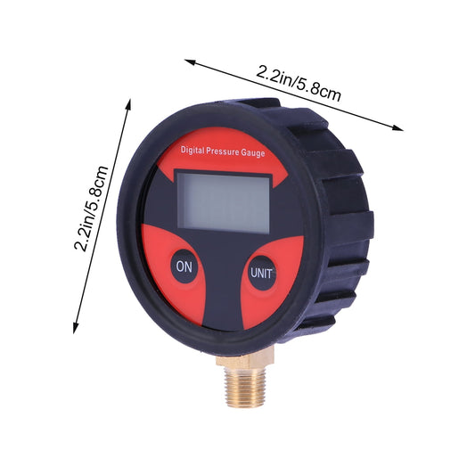 SWETRACE Car Air Pressure Gauge Digital Technology 1Set 2.3x0.9x0.9in
