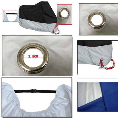 SWETRACE Motor Scooter Cover Waterproof Outdoor Motorbike Cover Silver 1Pcs
