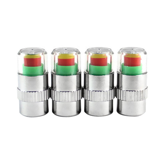 SWETRACE 4Pcs Multi Color Tire Pressure Monitor Valve Stem Caps for Car and Motorcycle