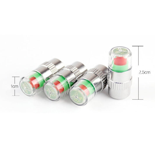 SWETRACE 4Pcs Multi Color Tire Pressure Monitor Valve Stem Caps for Car and Motorcycle