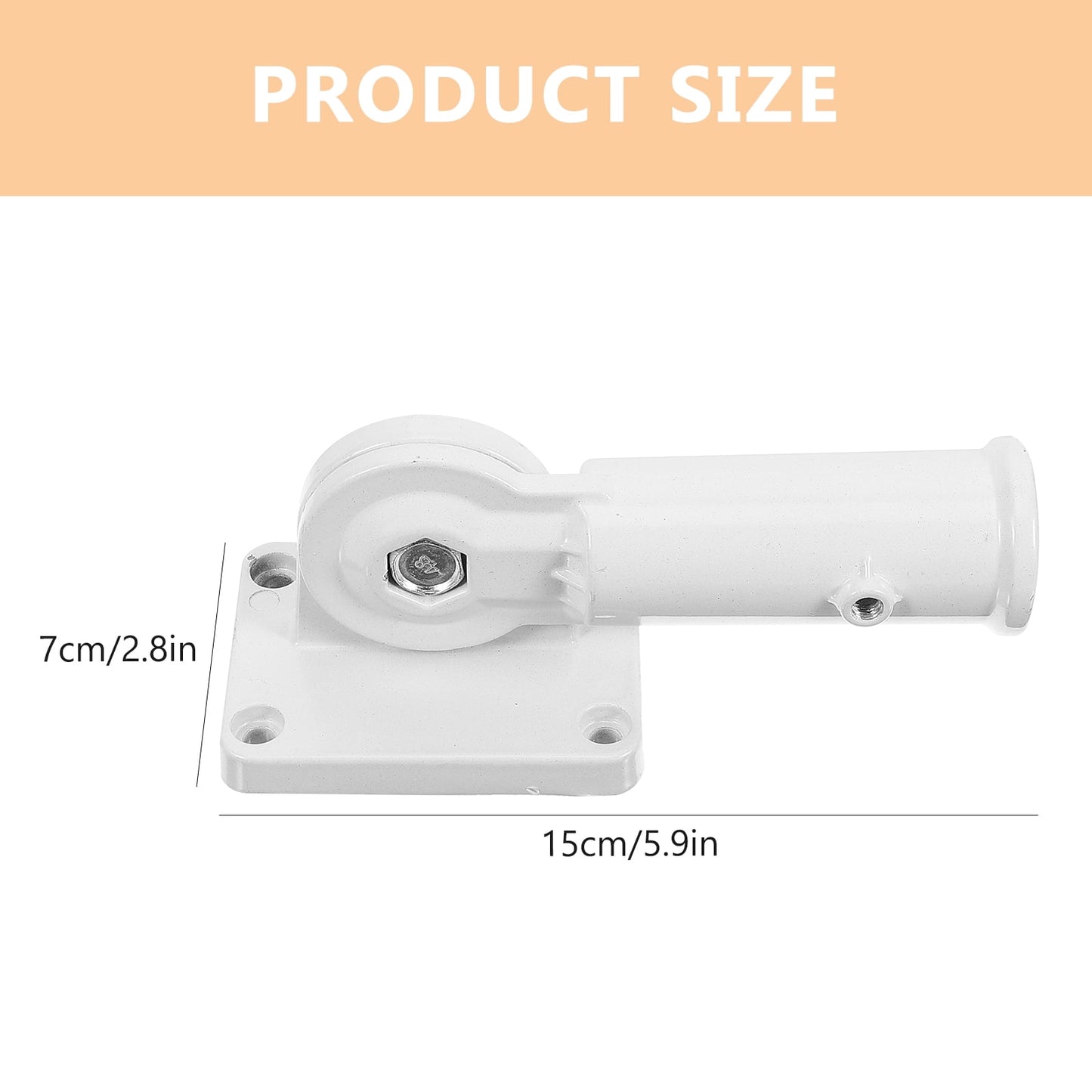 SWETRACE 2Pcs Adjustable Flag Pole Clamp for Truck and Outdoor Use 15x7cm