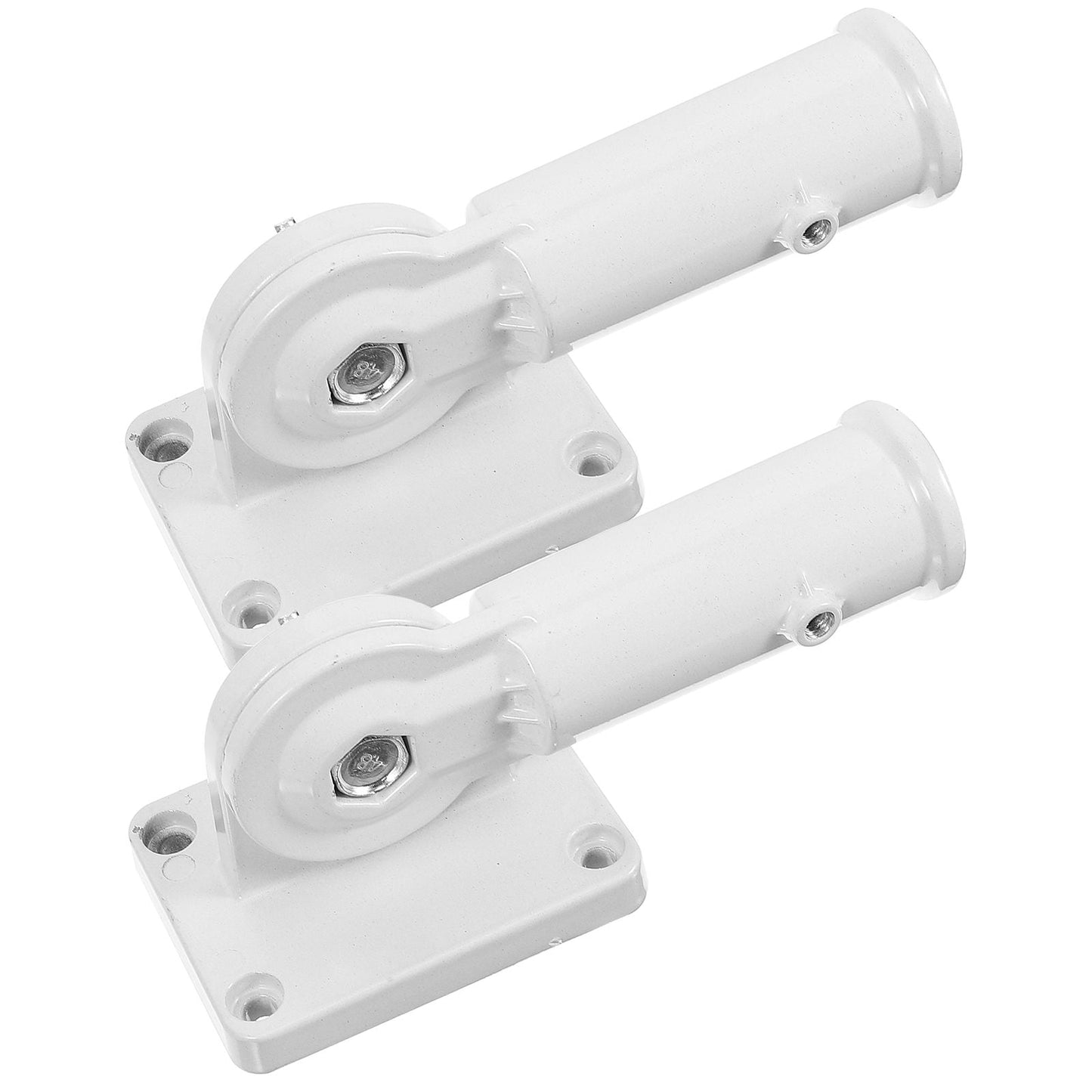 SWETRACE 2Pcs Adjustable Flag Pole Clamp for Truck and Outdoor Use 15x7cm