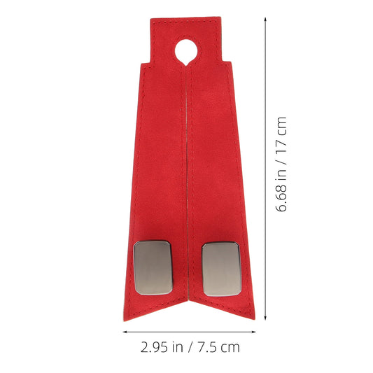 SWETRACE 1Set Red Pu Iron Car Seat Hook for Vehicle Interior Accessories with Luxury Fashionable Design 11.8x3x0.9in