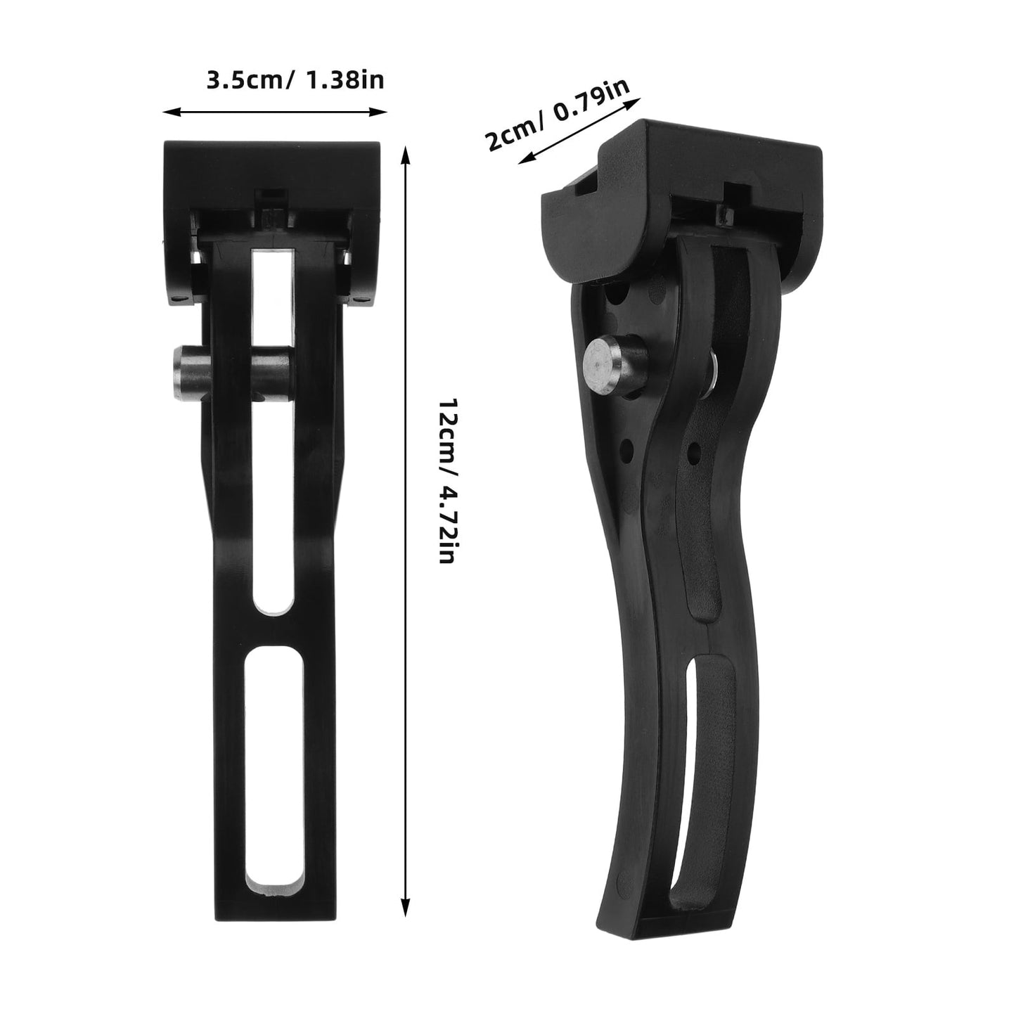 SWETRACE 1Pack Truck Bed Cover Clamp T-Bolt Buckle Black Aluminum Plastic for Secure Attachment 4.7x1.4x0.8in