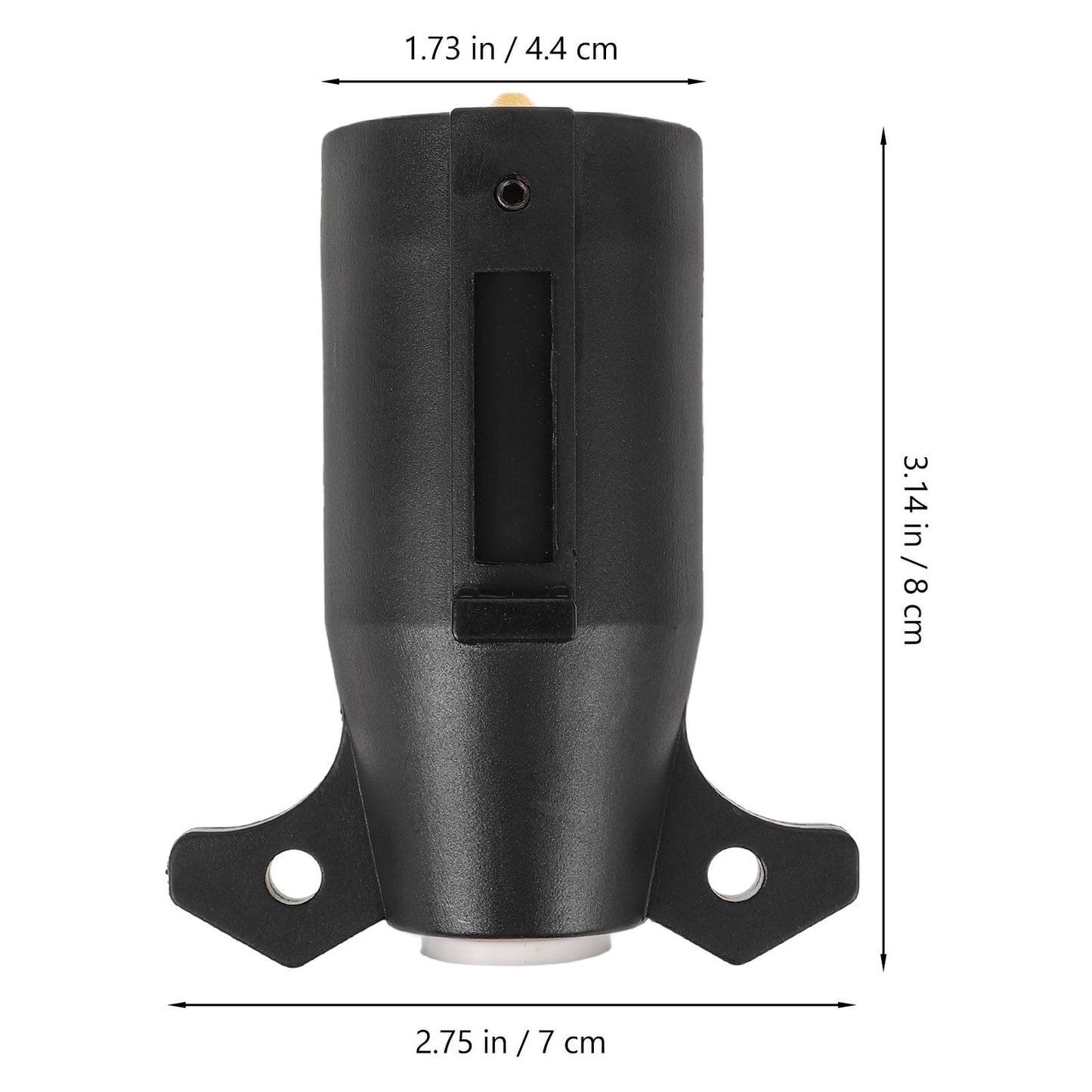 SWETRACE 1Set Trailer Connector Wire Plug 8.00X7.00X4.40CM for Trailer Wiring Harness in Black Color