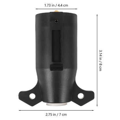 SWETRACE 1Set Trailer Connector Wire Plug 8.00X7.00X4.40CM for Trailer Wiring Harness in Black Color