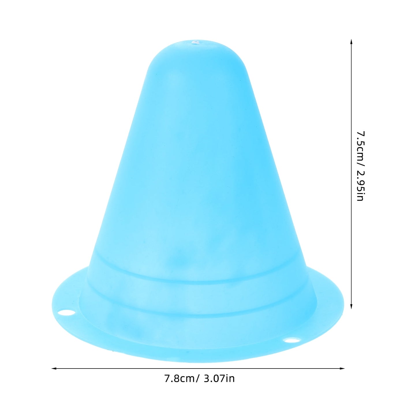 SWETRACE Mini Cones for Sports 20Pcs PE Skating Training Cones for Roller Skates Enthusiasts 11.8X11.8X2.9In