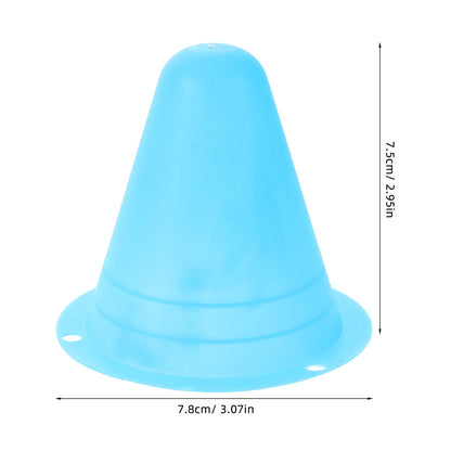SWETRACE Mini Cones for Sports 20Pcs PE Skating Training Cones for Roller Skates Enthusiasts 11.8X11.8X2.9In