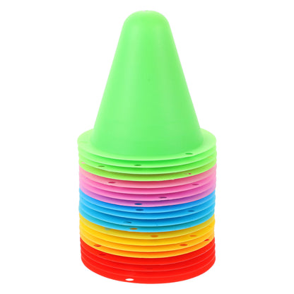 SWETRACE Mini Cones for Sports 20Pcs PE Skating Training Cones for Roller Skates Enthusiasts 11.8X11.8X2.9In