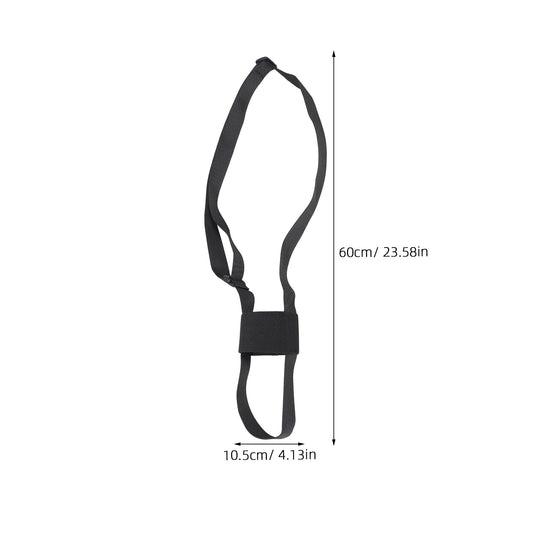 SWETRACE 1Set Adjustable Strap for Water Bottle in Black Polyester Ideal for Outdoor Activities 27.51X4.13X0.39in