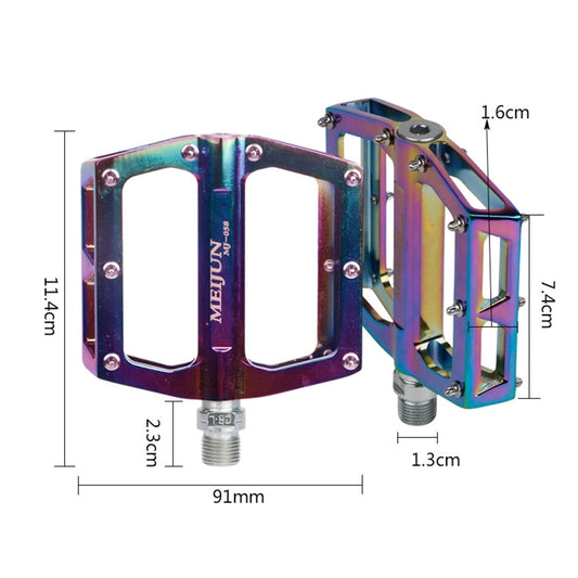 SWETRACE Colorful Aluminum Alloy Foot Pedals for Cyclists 1 Pair 4.5*3.6*0.8in
